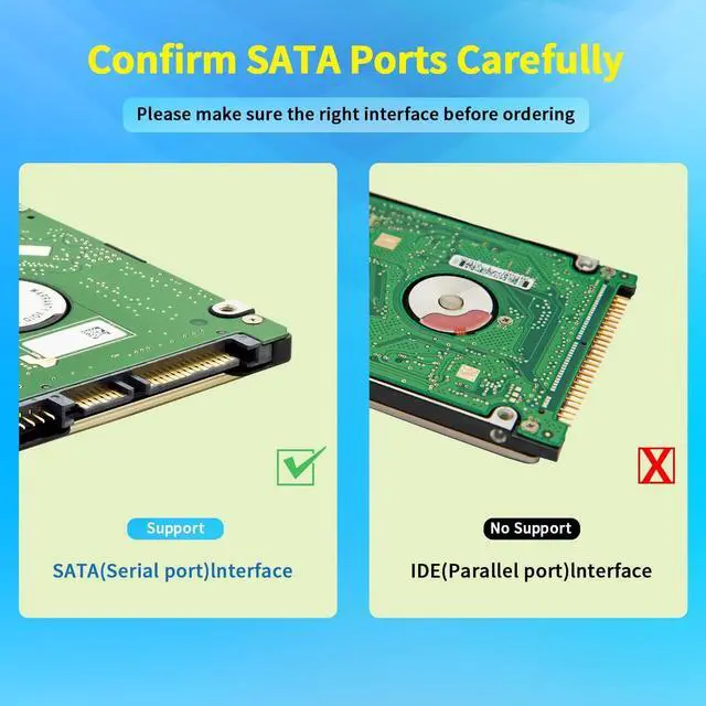 Alt view image 4 of 7 - 12-Pack SATA III Data CableSATA iii 6.0 Gbps Cable Straight Blue with Locking Latch 16 Inches SATA Cable Pack for HDDSSDCD and DVD Drives