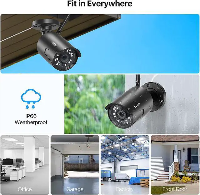 Alt view image 7 of 7 - Gadpiparty ZOSI Wireless Security Camera System, 2K H.265+ 8CH 3MP NVR Recorder with 6x1080P Auto Match WiFi IP Camera Outdoor Indoor,Night Vision,Motion Alert, Remote Access (1TB Hard Drive)