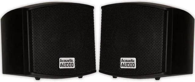 Alt view image 7 of 11 - Acoustic Audio AA321B Mountable Indoor Speakers 400 Watts Black Bookshelf Pair