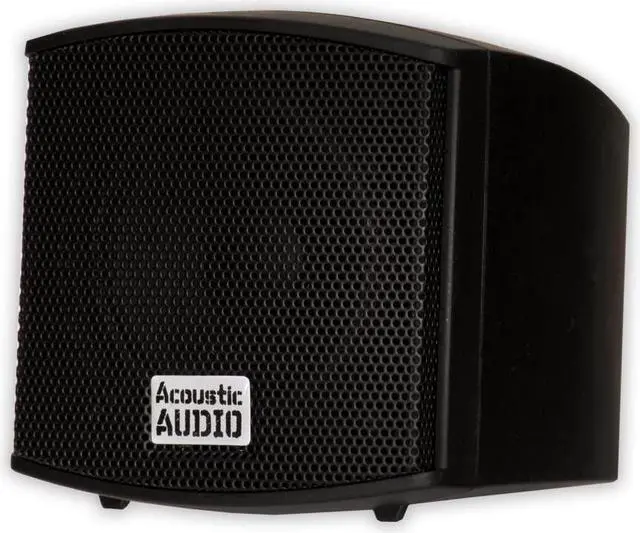 Alt view image 8 of 11 - Acoustic Audio AA321B Mountable Indoor Speakers 400 Watts Black Bookshelf Pair