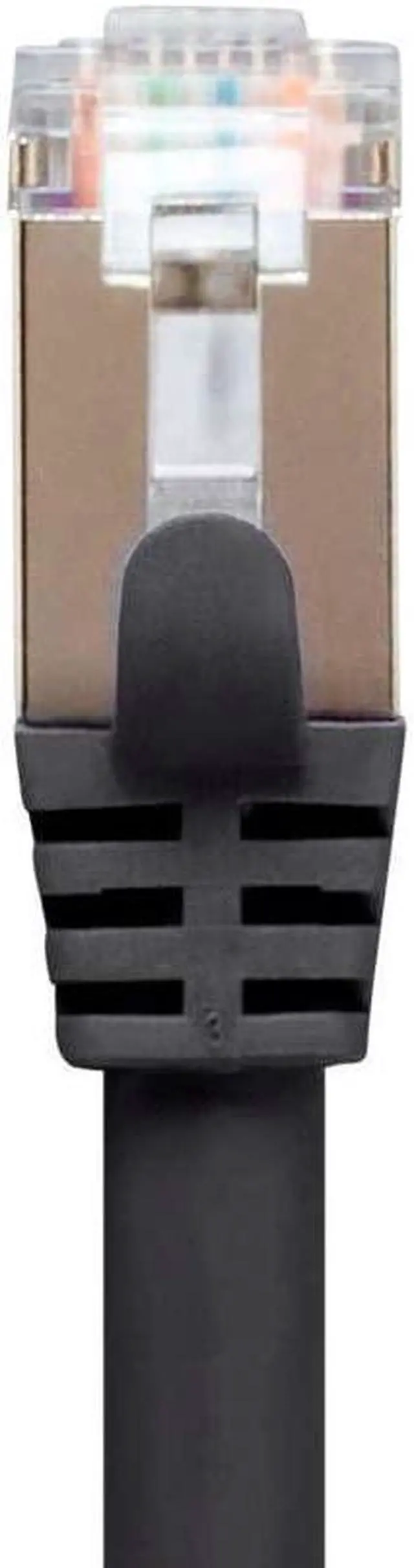 Alt view image 8 of 11 - MonoPrice 15ft Cat7 Snagless Shielded STP Network Patch Cable Black 31353