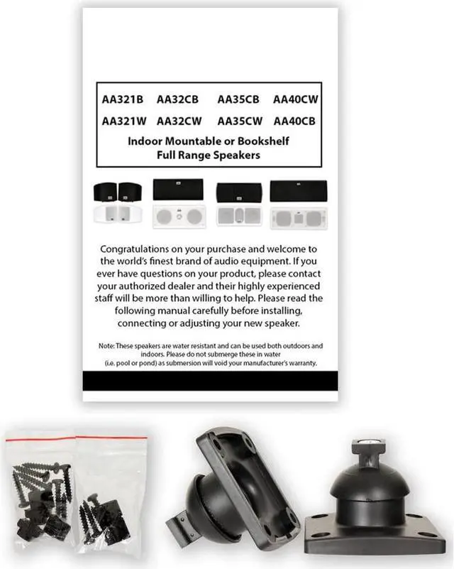 Alt view image 10 of 11 - Acoustic Audio AA321B Mountable Indoor Speakers 400 Watts Black Bookshelf Pair