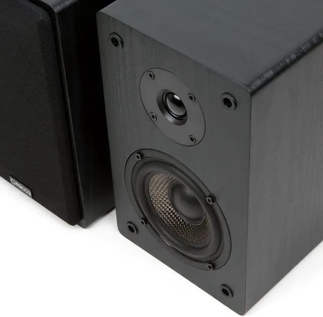 Alt view image 4 of 7 - Micca MB42 Bookshelf Speakers for Home Theater Surround Sound, Stereo, and Passive Near Field Monitor, 2-Way (Black, Pair)