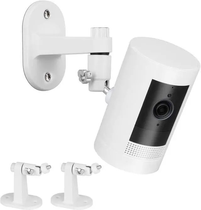 Main image of 2Pack Adjustable Security Wall Mount Bracket for Ring Stick Up Cam & Ring Outdoor Cam Plus, Perfect View Angle for Your Surveillance Camera System - White