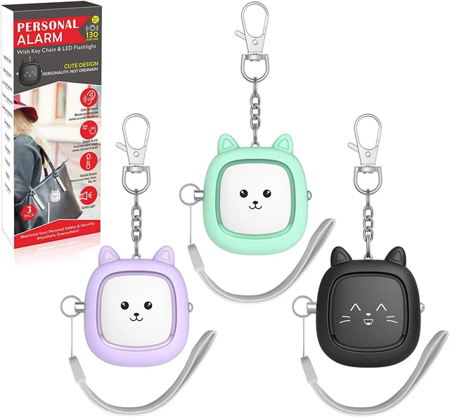 Main image of Personal Safety Alarm, VIGOROAD 3 Pack Loud 130dB Siren Emergency Panic Alarm with LED Light, Easy Pull Pin Keychain Self-Defense Security Alarm for Women, Seniors, Kids