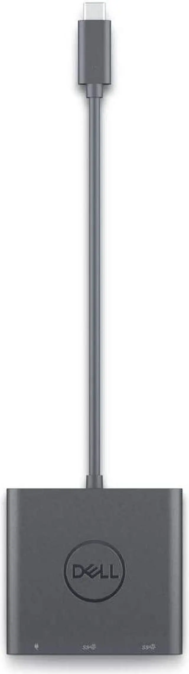 Alt view image 2 of 7 - Dell Adapter USB-C to Dual USB-A with Power Pass-Through