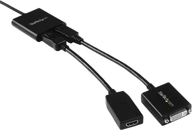 Alt view image 7 of 7 - com 2-Port Multi Monitor Adapter - USB-C to 2x DisplayPort 1.2 Video Splitter - USB Type-C to DP MST Hub - Dual 4K 30Hz or 1080p 60Hz - Thunderbolt 3 Compatible - Windows Only (MSTCDP122DP)