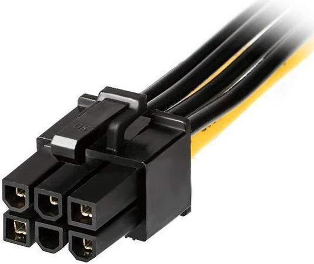 Alt view image 3 of 7 - J&D SATA Power Cable, (5 Pack) SATA 15 Pin to 6 Pin PCI Express (PCIe) Graphics Video Card Power Cable Adapter (20 cm)