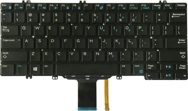 Main image of AUTENS Replacement US Keyboard for Dell Latitude 5280 5289 7280 7290 7380 7389 7390 Laptop No Frame (Backlight)