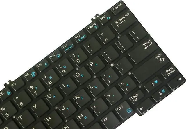 Alt view image 4 of 4 - AUTENS Replacement US Keyboard for Dell Latitude 5280 5289 7280 7290 7380 7389 7390 Laptop No Frame (Backlight)