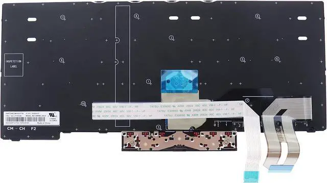 Alt view image 5 of 6 - LeFix US Non-Backlit Keyboard with Mouse Cap Replacement Compatible with Lenovo Thinkpad E480 E485 E490 E495 |T480s T490 T495|L480 L380 L390,Black Color,