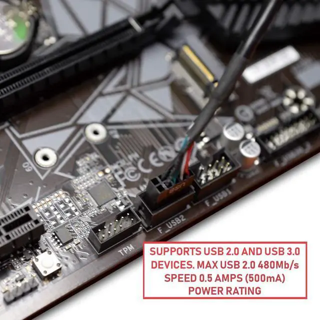 Alt view image 2 of 7 - USB 2.0 to USB 3.0/3.1 Upgrade Adapter Noise Reduction Shielded 26 cm Backed by 1-Year Warranty