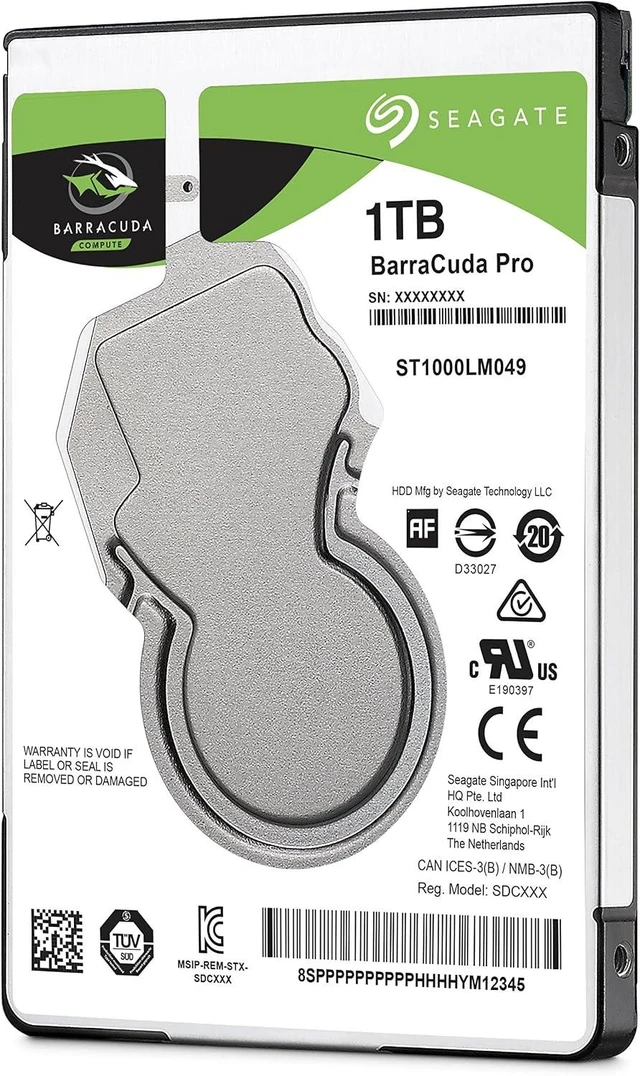 Alt view image 2 of 4 - BarraCuda Pro 1TB Internal Hard Drive 2.5-Inch SATA 6 Gb/s 7200 RPM 128MB Cache HDD for Desktop, PC, Laptop (ST1000LM049)