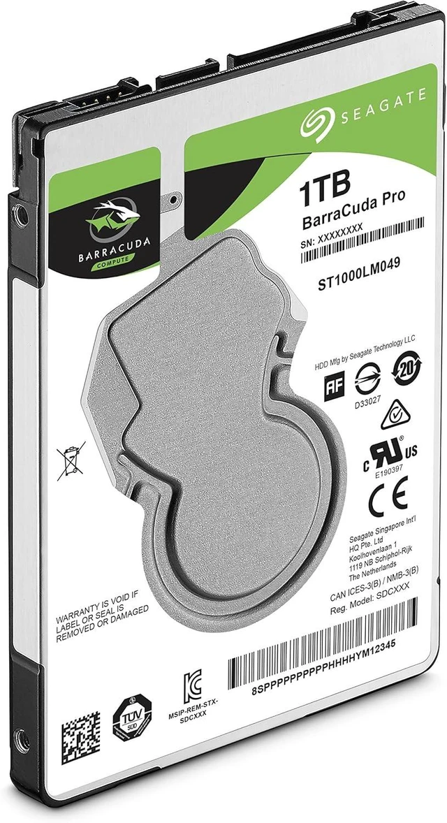 Alt view image 4 of 4 - BarraCuda Pro 1TB Internal Hard Drive 2.5-Inch SATA 6 Gb/s 7200 RPM 128MB Cache HDD for Desktop, PC, Laptop (ST1000LM049)