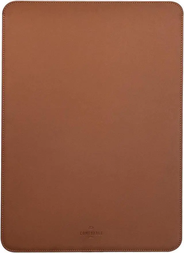 Main image of Comfyable Laptop Sleeve 14 Inch Precisely Compatible with MacBook Pro 14-inch M2 Pro/Max 2023 & Old Versioned 13 Inch MacBook Pro/MacBook Air, Faux Leather Cover Case, 13 in 14 in, Brown