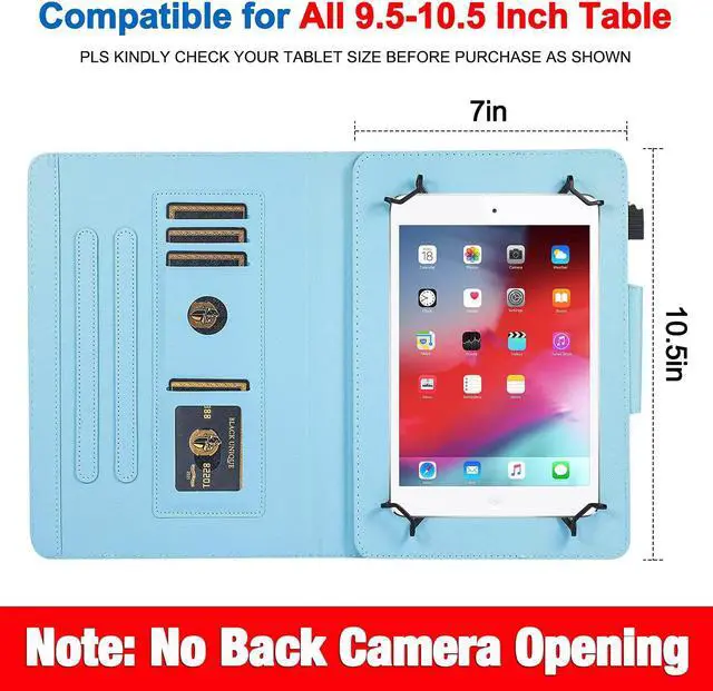 Alt view image 2 of 7 - 10 Inch Tablet Case Universal 10 10.1 Inch Android Tablet Cover Multi-Angle Viewing Stand Case for 9.5-10.5 Inch Tablet Green Marble