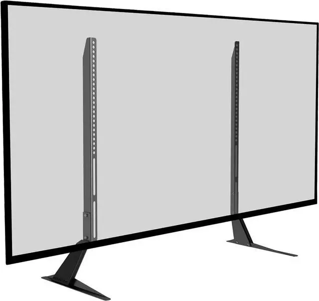 Alt view image 2 of 6 - Atlantic Table Top TV Stand - Universal Adjustable Table Top TV Stand, Adjust Height, Base Mount for Flat Screen TV up to 42 inch and 66 lbs, PN 63607103 in Black