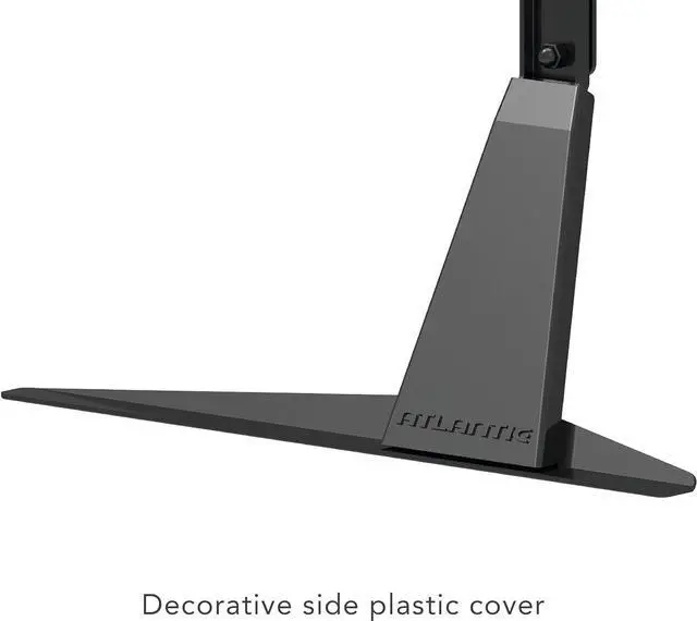 Alt view image 3 of 6 - Atlantic Table Top TV Stand - Universal Adjustable Table Top TV Stand, Adjust Height, Base Mount for Flat Screen TV up to 42 inch and 66 lbs, PN 63607103 in Black