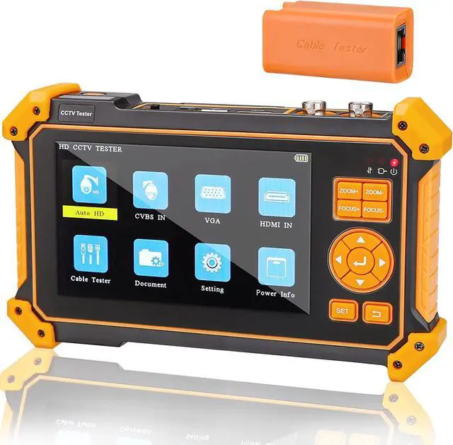 Main image of WSDCAM 5 inch TFT-LCD Screen CCTV Camera Tester Monitor Support 4K 8MP CVI TVI AHD SDI CVBS Analog Camera, Support HDMI in VGA in PTZ Control/DC12V Power Output/UTP Cable Tester, 3200-Plus