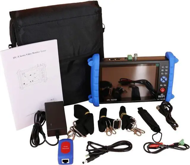 Alt view image 7 of 7 - Portable 7 Inch CCTV Tester-Support up to 6K IP Camera Test- AHD, TVI, CVI & CVBS Analog Camera Test-RJ45 Cable TDR Tester with PoE/IP Discovery/HDMI in & Out/Built in WiFi/PTZ