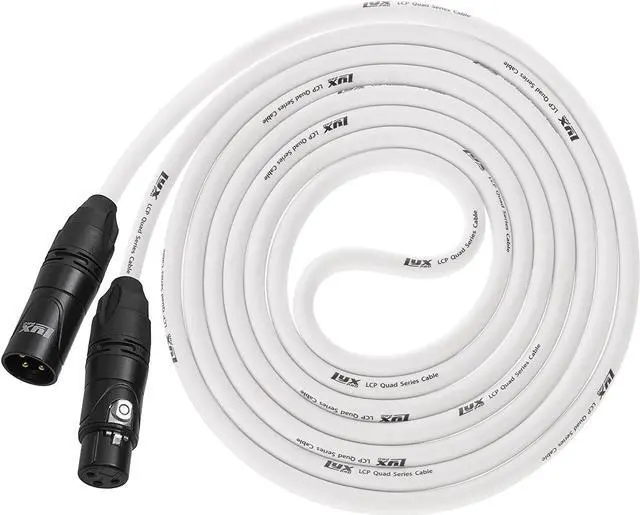 Alt view image 3 of 4 - LyxPro Balanced XLR Cable 30 ft Microphone Cable, Powered Speakers , White