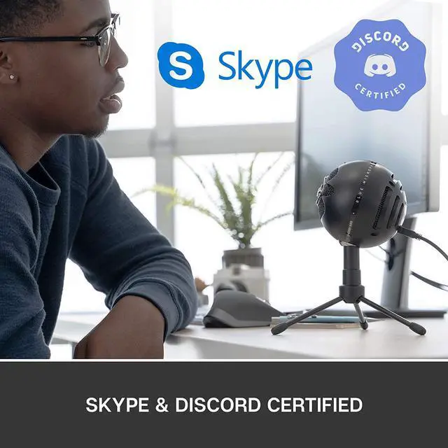 Alt view image 4 of 7 - For Creators Blue Snowball iCE USB Microphone for Gaming, Streaming, Podcasting, Twitch, YouTube, Discord, Recording for PC and Mac, Plug & Play -Black