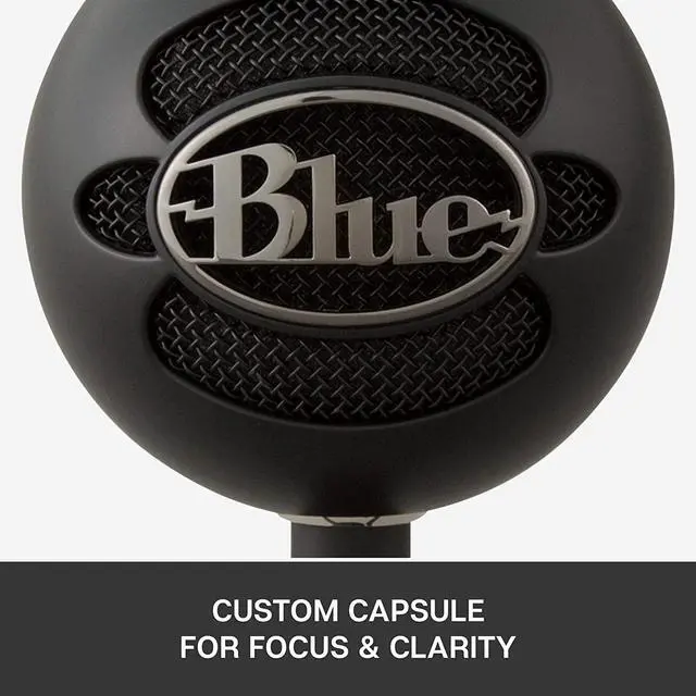 Alt view image 5 of 7 - For Creators Blue Snowball iCE USB Microphone for Gaming, Streaming, Podcasting, Twitch, YouTube, Discord, Recording for PC and Mac, Plug & Play -Black