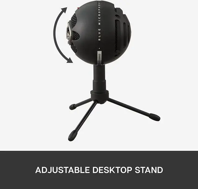 Alt view image 7 of 7 - For Creators Blue Snowball iCE USB Microphone for Gaming, Streaming, Podcasting, Twitch, YouTube, Discord, Recording for PC and Mac, Plug & Play -Black