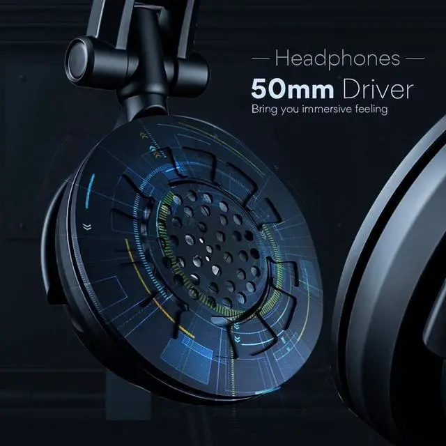 Alt view image 3 of 7 - Microphone with Studio Headphone Set 192kHz/24bit Vocal Condenser Cardioid Podcast Mic Compatible with Mac and Windows, YouTube, Gaming, Live Streaming, Voice-Over (AU-A04H)