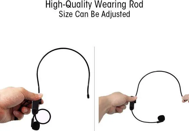 Alt view image 5 of 5 - Wireless Microphone Headset 2.4G Wireless Mic Headset and Handheld 2 in 1 Rechargeable for Voice Amplifier, Stage Speakers, Teacher, Tour Guides, Fitness Instructor