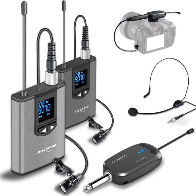 Alt view image 7 of 7 - TG220S Dual Wireless Lapel Mic for iPhone, DSLR Camera, PA Speaker, YouTube, Podcast, Video Recording, Conference, Vlogging, Church, Interview, Teaching