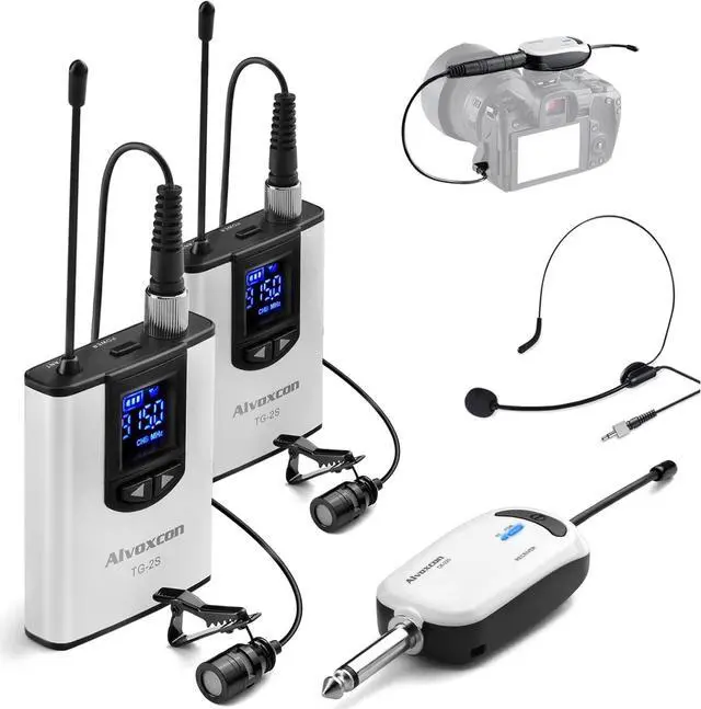 Main image of TG220S Dual Wireless Lapel Mic for iPhone, DSLR Camera, PA Speaker, YouTube, Podcast, Video Recording, Conference, Vlogging, Church, Interview, Teaching