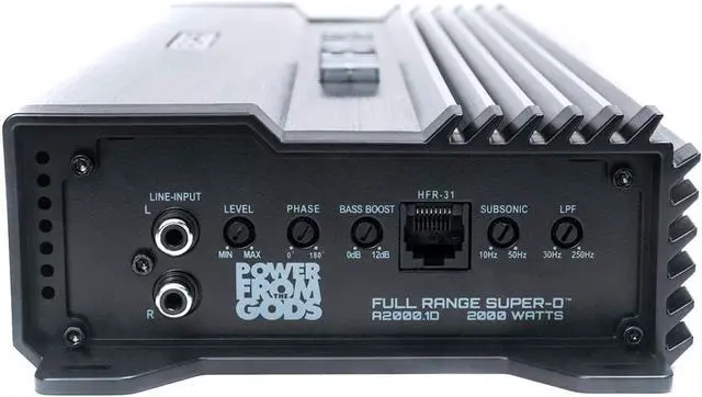 Alt view image 7 of 18 - Hifonics A1000.2D ALPHA Full Range Super D-Class 2 Channel Car Amplifier