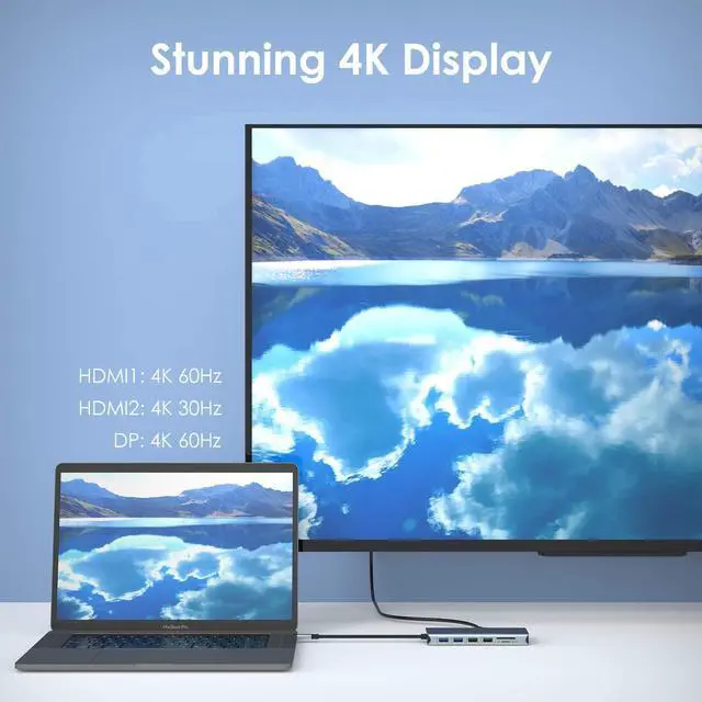 Alt view image 3 of 7 - 12 in 1 Surface Dock Stations , Dock for Surface Pro 3/4/5/6/7/X Surface GO/GO2 Laptop 3 Surface Book2, Mobil Phone, SD, Computer peripherals and More