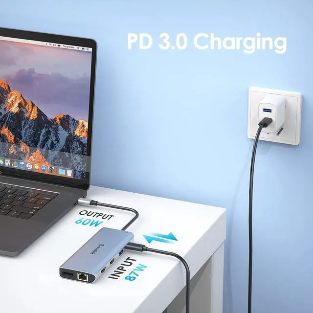 Alt view image 7 of 7 - 12 in 1 Surface Dock Stations , Dock for Surface Pro 3/4/5/6/7/X Surface GO/GO2 Laptop 3 Surface Book2, Mobil Phone, SD, Computer peripherals and More