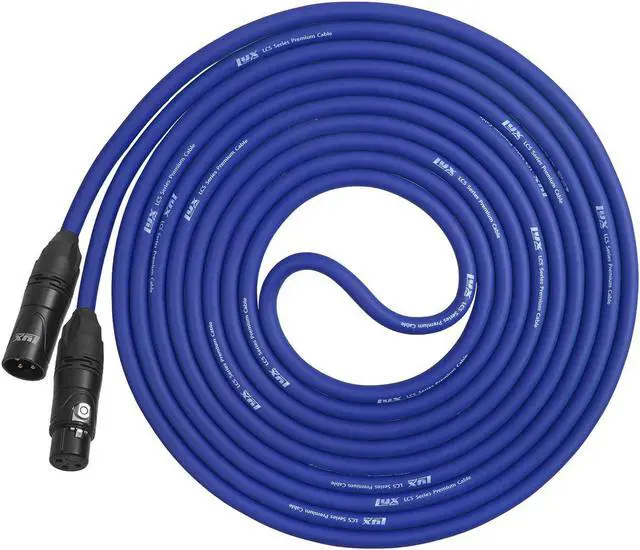 Alt view image 6 of 12 - LyxPro Balanced XLR Cable 6 ft Microphone Cable, Powered Speakers , Blue