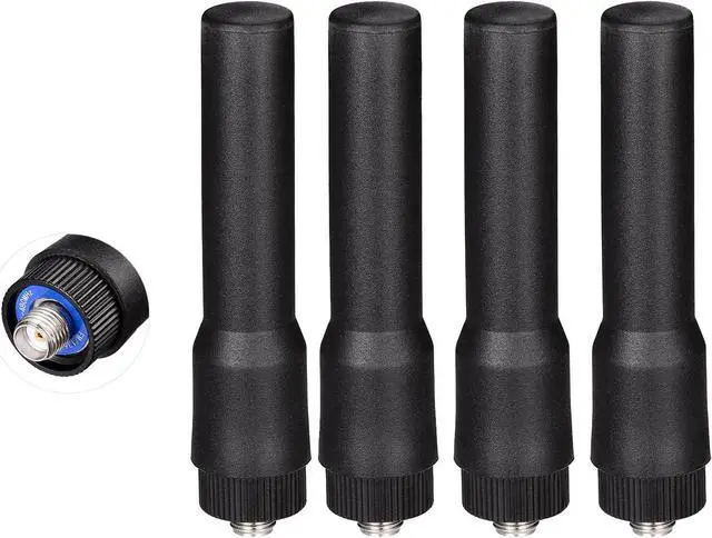 Alt view image 7 of 7 - Bingfu Dual Band VHF UHF 136-174MHz 400-470MHz Ham Radio Antenna Two Way Radio Walkie Talkie 2.5 inch Mini Soft Whip SMA Female Antenna 4-Pack for Kenwood Wouxun Baofeng BF-F8HP UV-5R UV-82 BF-888S