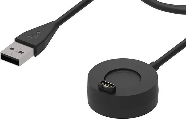 Alt view image 7 of 7 - Charger Compatible with Garmin Approach S42/ Approach S12/ Approach S62 Replacement USB Charging Cable Date Sync Cord Adapter for Approach S42 Smartwatch Only (2Black)