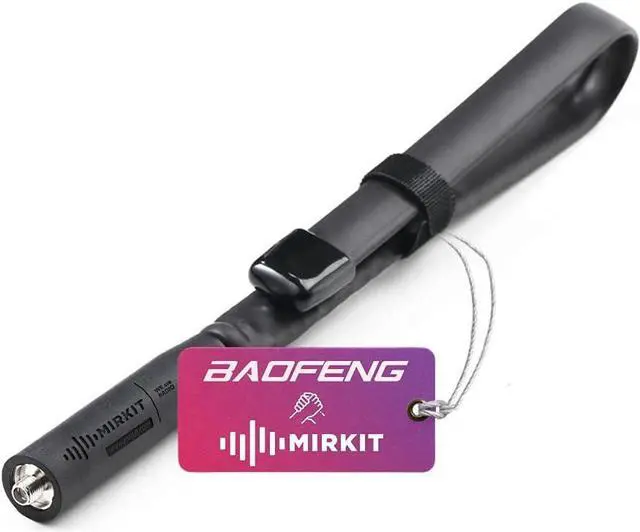 Main image of Mirkit Foldable Tactical Antenna 18.7 inch with SMA-Female Connector, Dual Band VHF/UHF (136-174MHz, 400-480MHz) for: UV-5R, UV-82, BF-F8HP, UV-5R V2+ Plus, BF-F9 V2+ Two Way Radios
