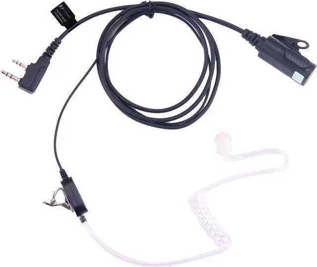Main image of KS K-STORM Surveillance Headset Acoustic Tube Earpiece with MIC Compatible with Kenwood Two Way Radio