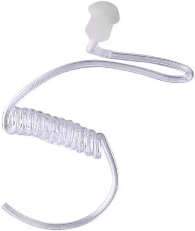 Alt view image 2 of 2 - KS K-STORM Surveillance Headset Acoustic Tube Earpiece with MIC Compatible with Kenwood Two Way Radio