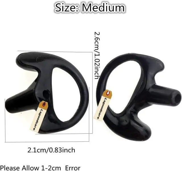 Alt view image 7 of 7 - Lsgoodcare Replacement Acoustic Coil Audio Mic Tube with Earbuds Compatible for Motorola Kenwood Icom Two Way Radio Acoustic Tube Earpiece Replacement