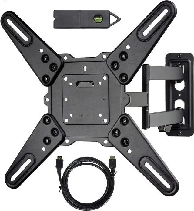 Main image of VideoSecu ML531BE2 TV Wall Mount kit with Free Magnetic Stud Finder and HDMI Cable for Most 26-55 TV and New LED UHD TV up to 60 inch 400x400 Full Motion with 20 inch Articulating Arm WT8