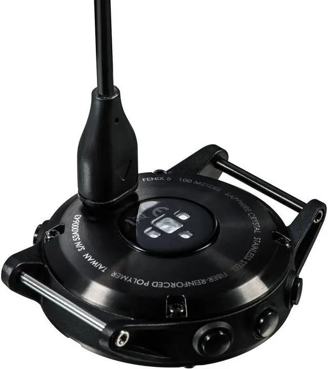 Alt view image 5 of 6 - Replacement Charger for Garmin Vivoactive 4 Charging Cable Cord Plus a White Silicone Charger Port Protector Anti Dust Plug for Garmin Vivoactive 4 4S Smartwatch (2 Pack)