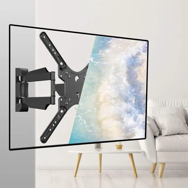 Alt view image 2 of 7 - Suptek Adjustable TV Wall Mount Swivel and Tilt TV Arm Bracket for Most 32-55 inch LED, LCD Monitor and Plasma TVs up to 70lbs VESA up to 400x400mm (MAFD-L400)