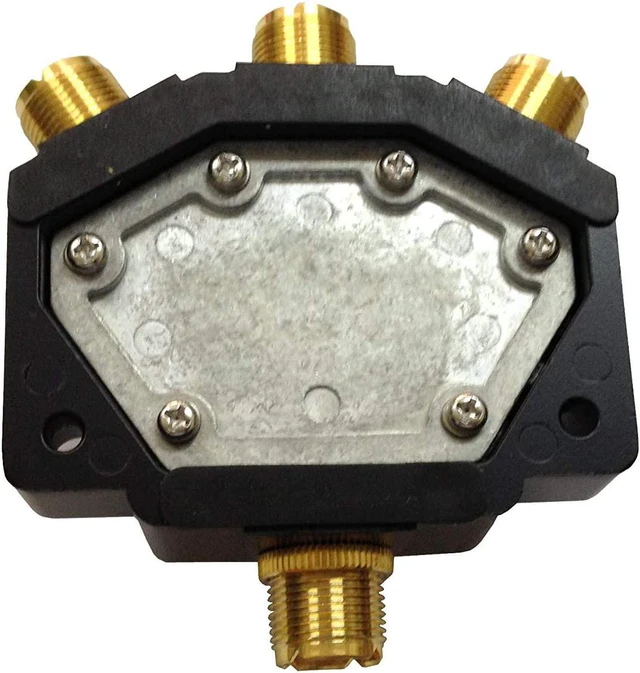 Alt view image 3 of 3 - TW-103 3 Position Coaxial Switch for 144/440MHz HAM CB or HF/VHF/UHF Radio UHF Female (SO-239) Connector Plated Golden