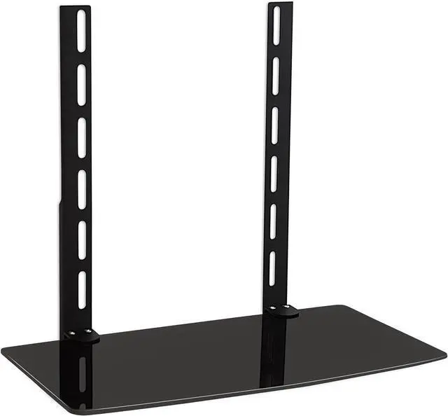 Main image of Mount-It TV Wall Mount Shelf Bracket Under TV for Cable Box, DVD Player, Stereo AV Components Shelf,Black