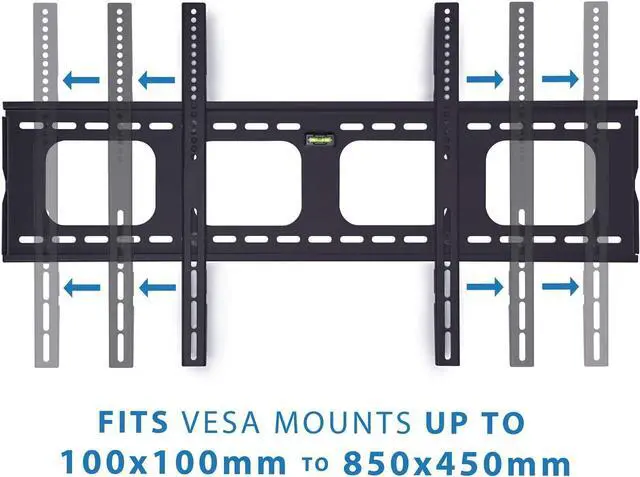 Alt view image 5 of 7 - Mount-It! Low-Profile TV Mount | Flush Large TV Wall Mount | Slim Fixed TV Mount for 42-70 in. Screen TVs | VESA Compatibility up to 850x450 | 220 lbs Capacity