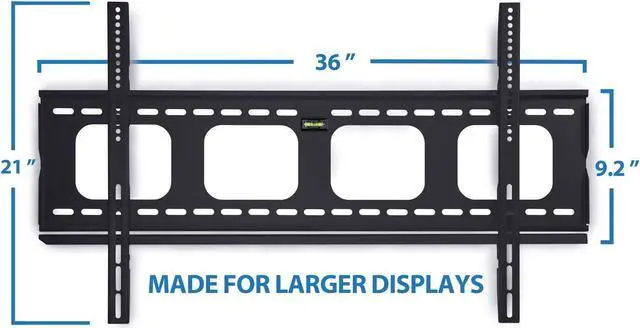Alt view image 7 of 7 - Mount-It! Low-Profile TV Mount | Flush Large TV Wall Mount | Slim Fixed TV Mount for 42-70 in. Screen TVs | VESA Compatibility up to 850x450 | 220 lbs Capacity