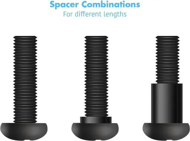 Alt view image 3 of 5 - PERLESMITH Universal TV Mounting Hardware Kit Fits All TVs Includes M4, M5, M6 and M8 TV Screws, Washers and Spacers for TV and Monitor Mounting up to 80 inches